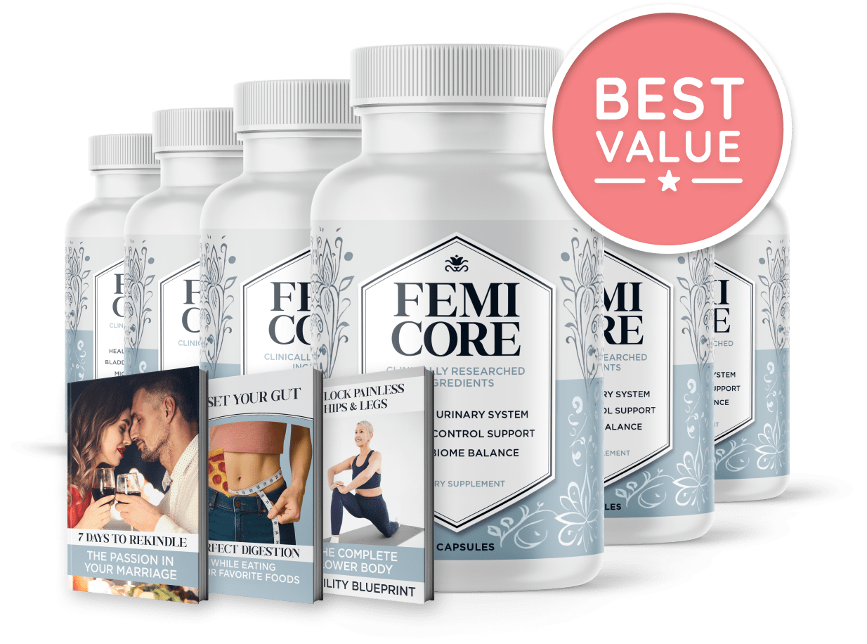 6 Bottles of FemiCore with Bonuses